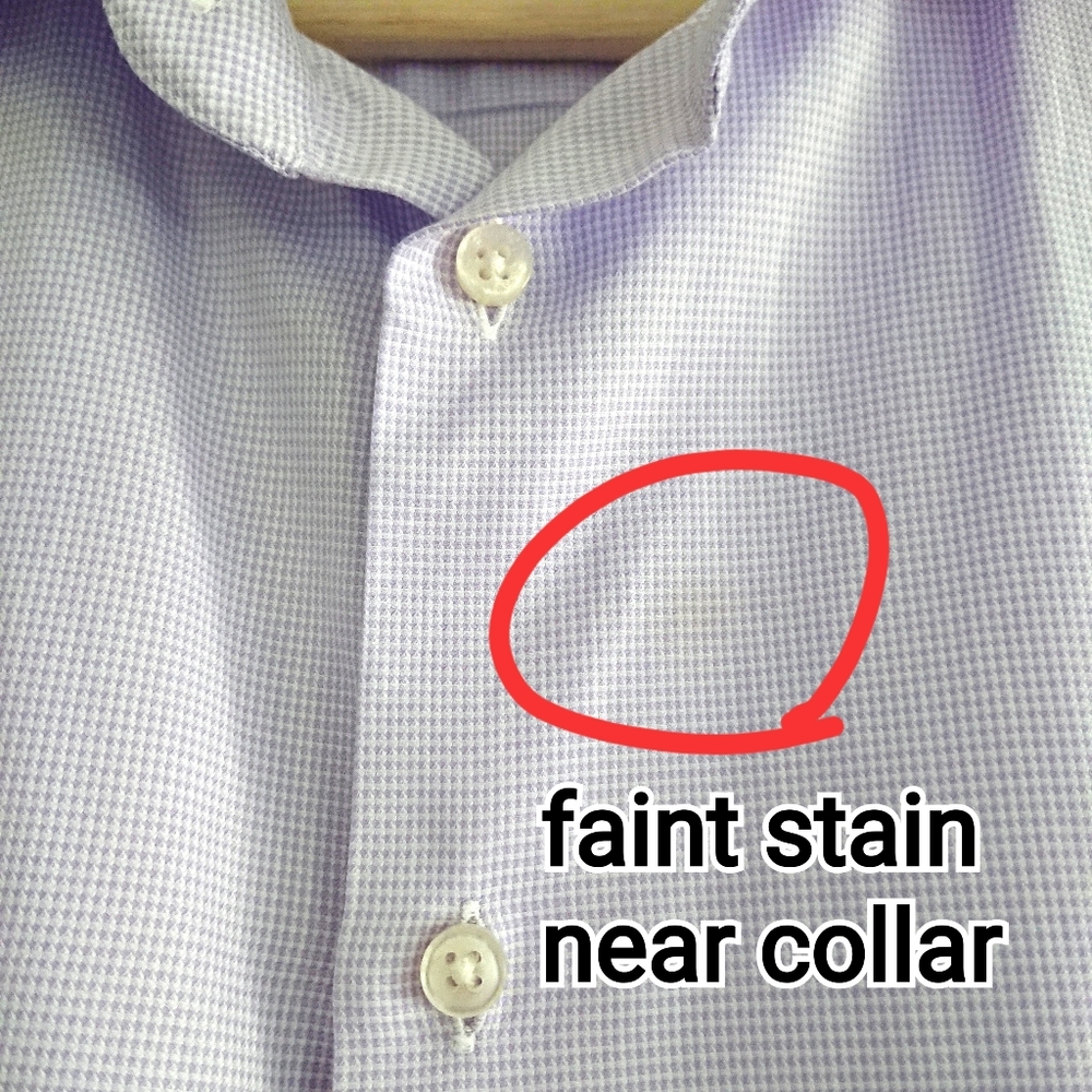 🚫🚫 Armani Collezioni Modern Fit Purple Check Dress Shirt - Picture 6 of 7